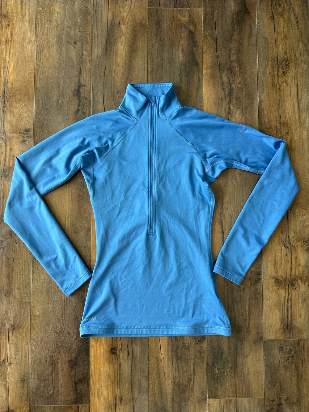 Nike Pro Dri-FIT Blue Half Zip Pullover XS Athletic Running Top